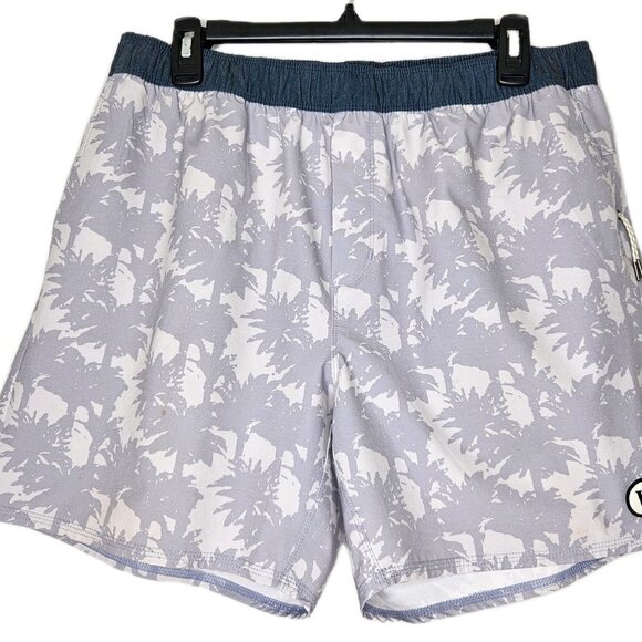 Vuori Other - Vuori Men's Cape Shorts In A Grey Palm Print, Size XL